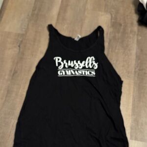 Bella Canvas Black Tank Top with White Print